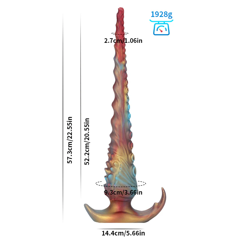 mixed color ultra thick octopus shaped anal plug - Image 7