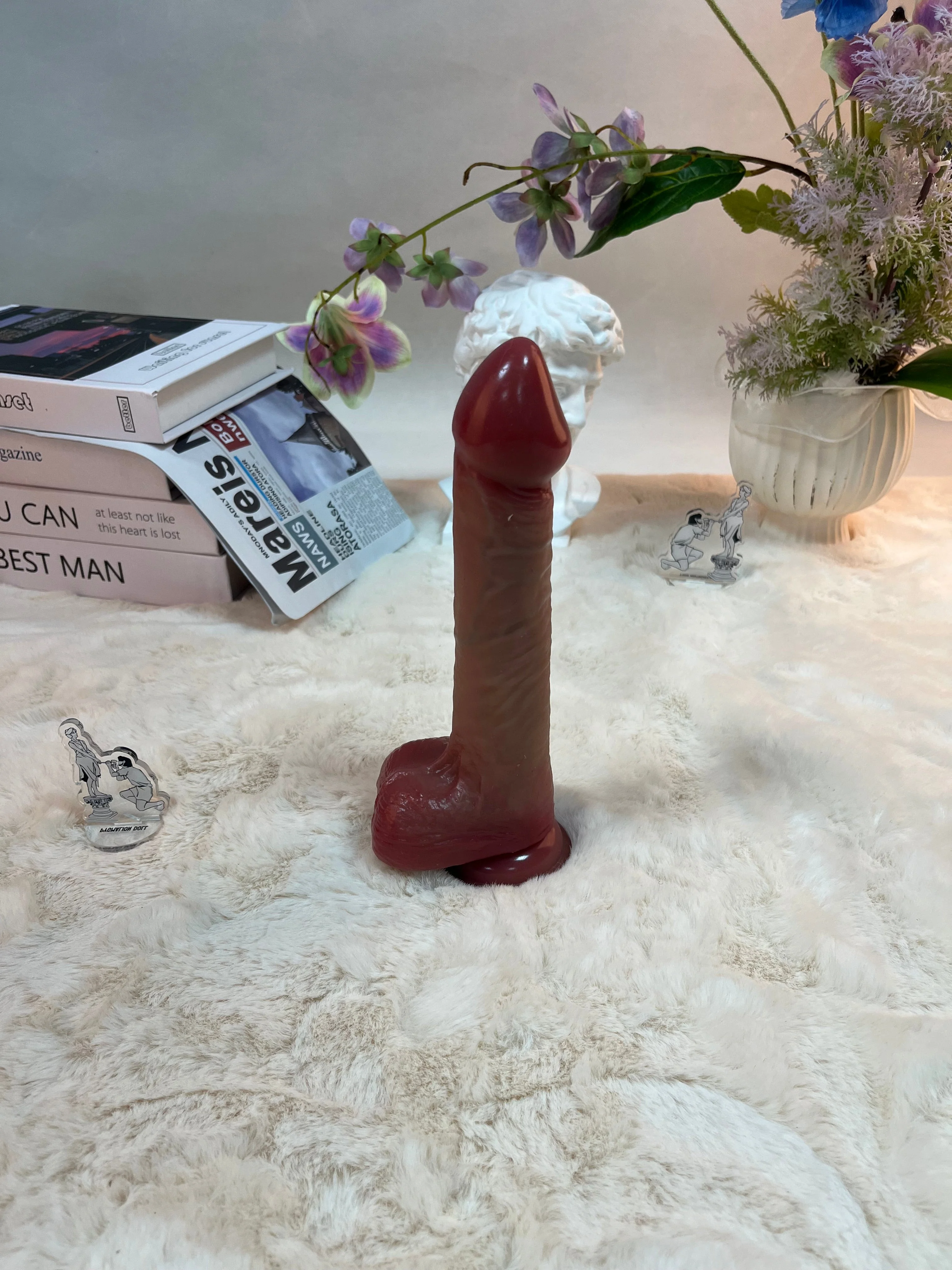 460g/1lb Premium Silicone Dildo with Heating, Vibration & Auto Thrusting