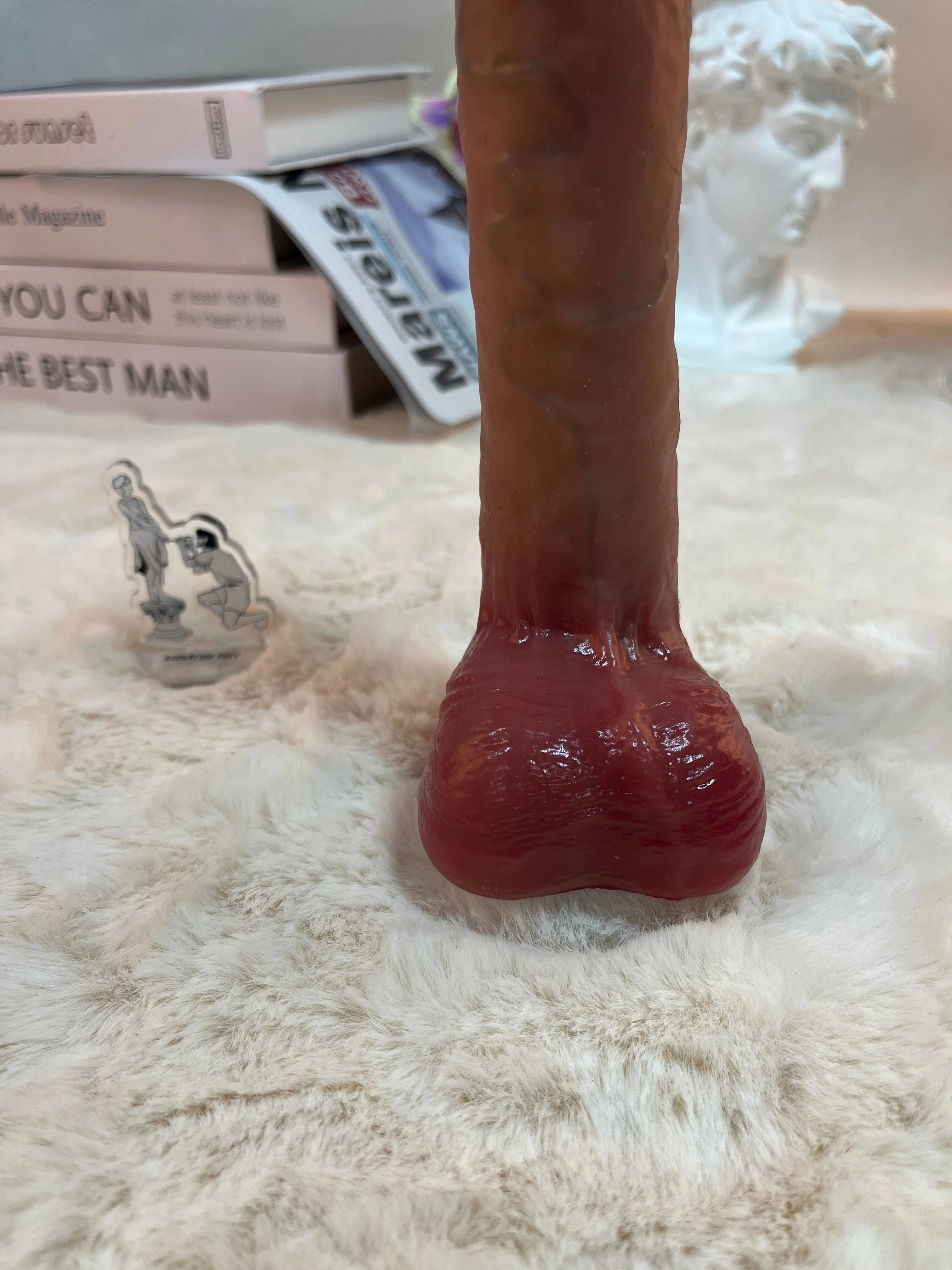 460g/1lb Premium Silicone Dildo with Heating, Vibration & Auto Thrusting - Image 3