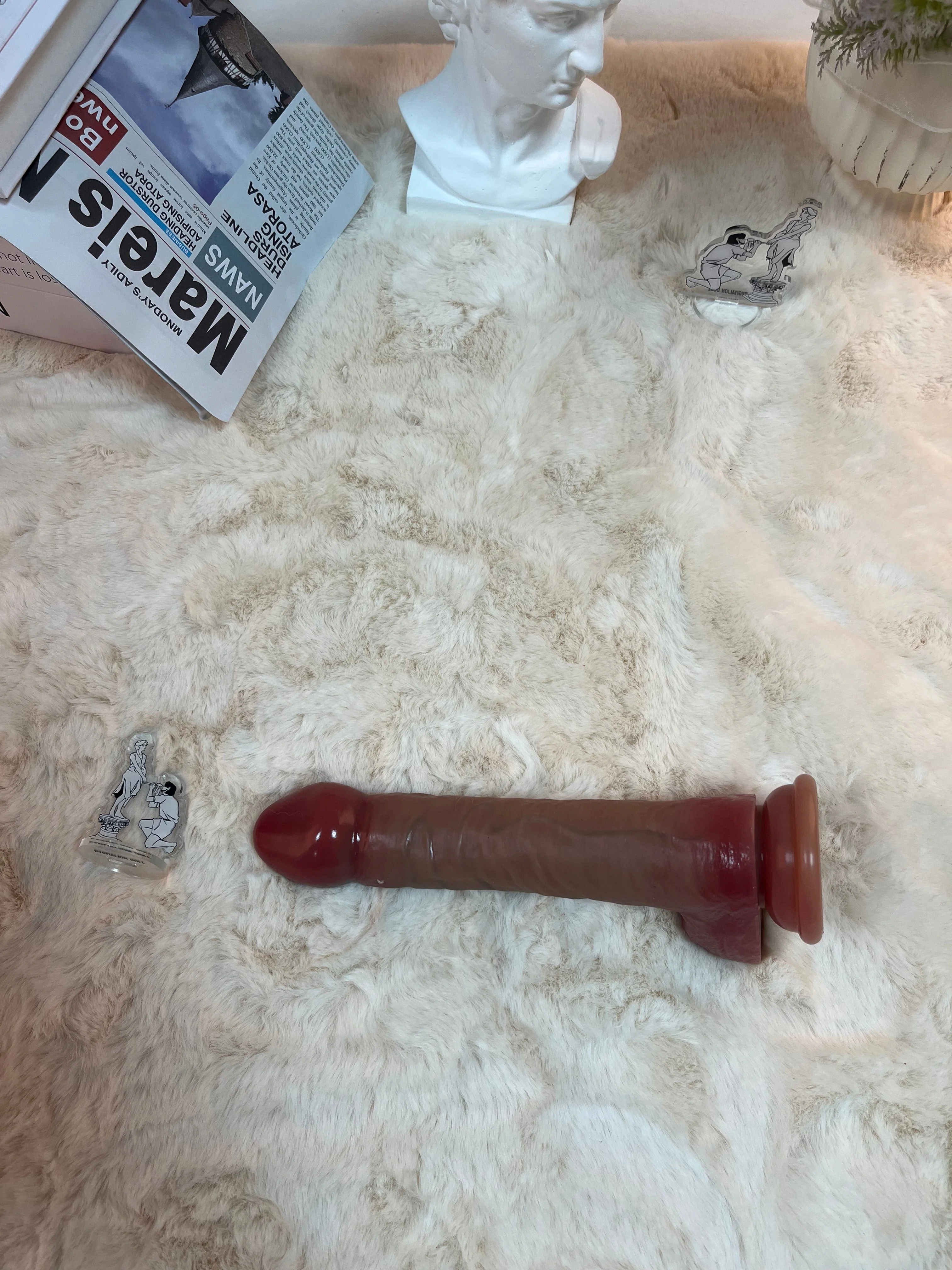460g/1lb Premium Silicone Dildo with Heating, Vibration & Auto Thrusting - Image 6
