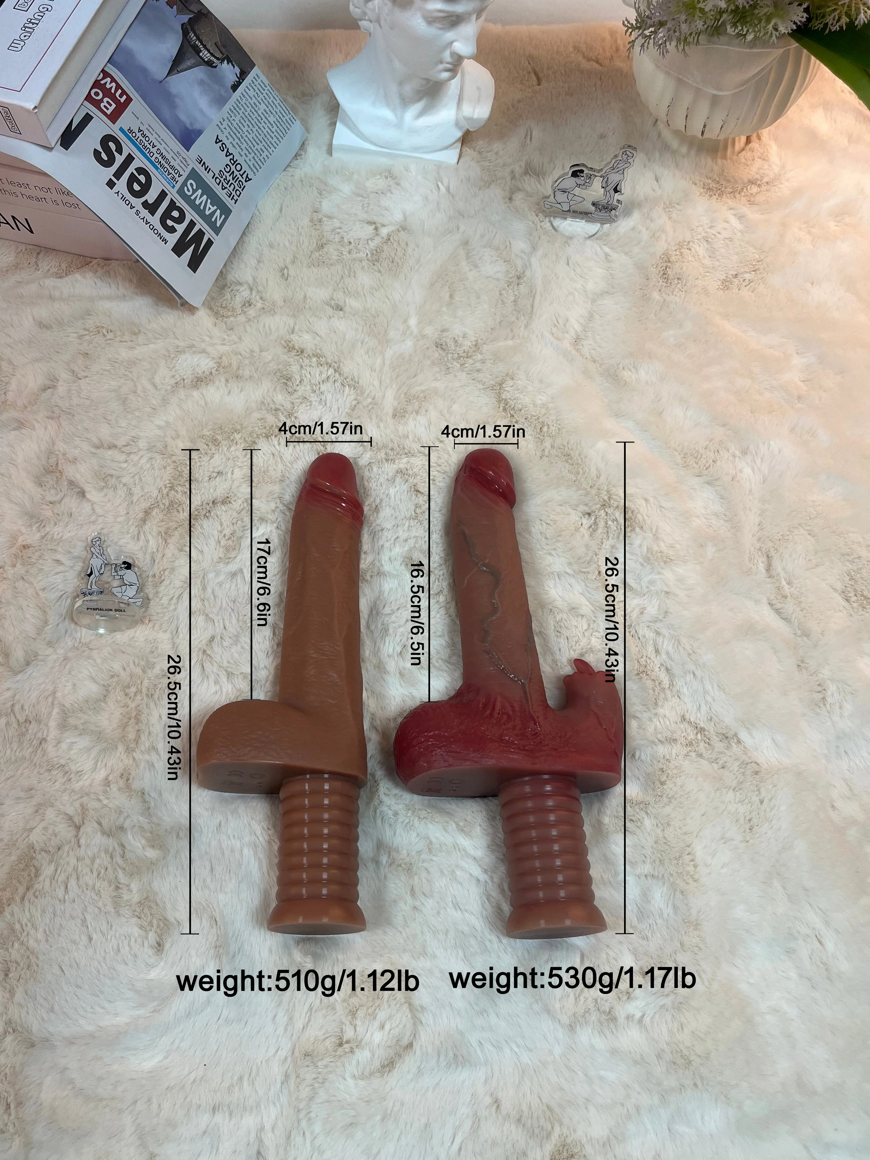 530g/1.17lb Premium Handheld Silicone Vibrator – Smart Tongue Motion & Heating Experience - Image 2