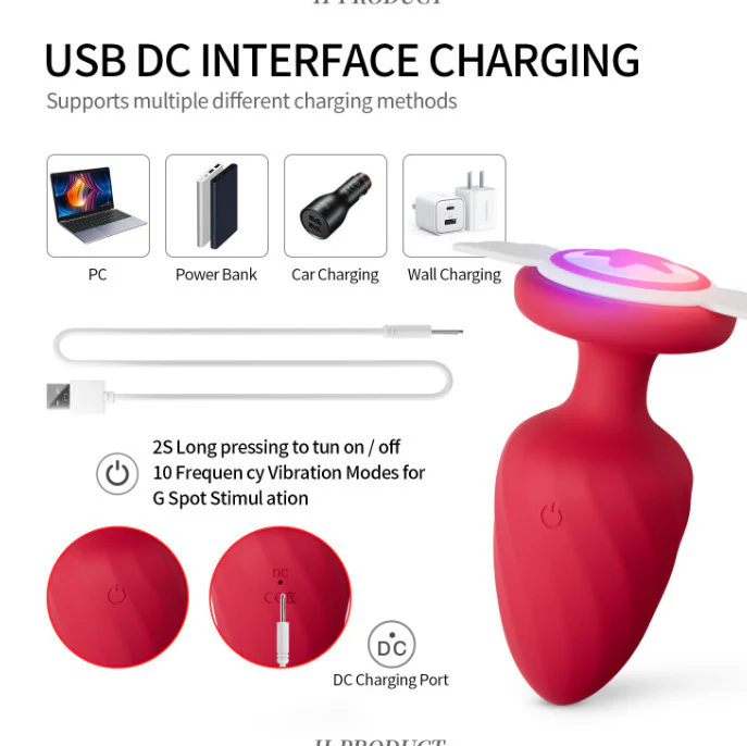 silicone luminous anal plug - Image 3