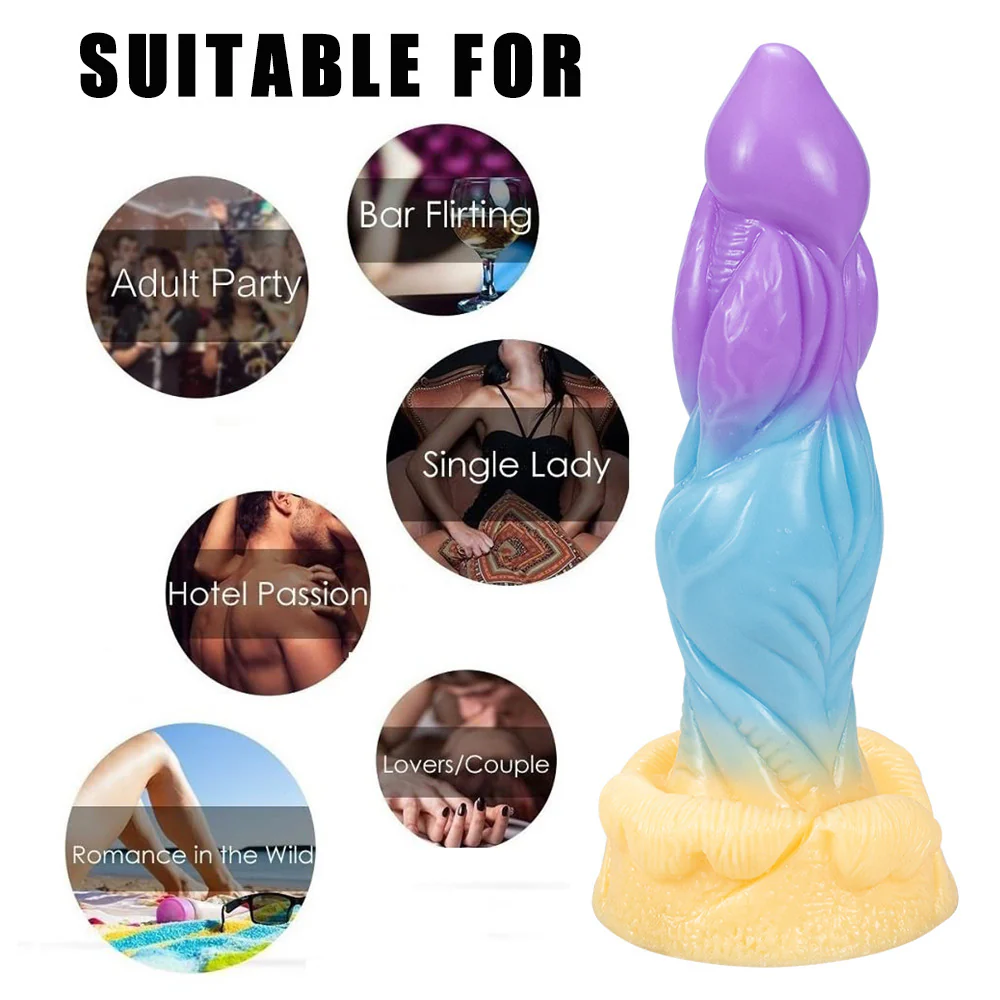 Free shipping丨Colorful Dildo with Strong Suction Cup, Adult Toy for Women - Image 3