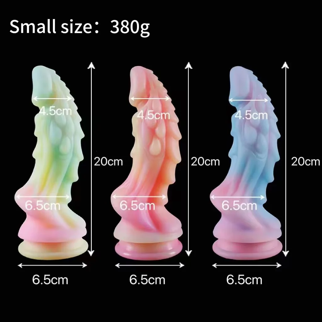 Free shipping丨Colorful Dragon-Shape Dildo with Strong Suction Cup, Adult Toy for Women - Image 5