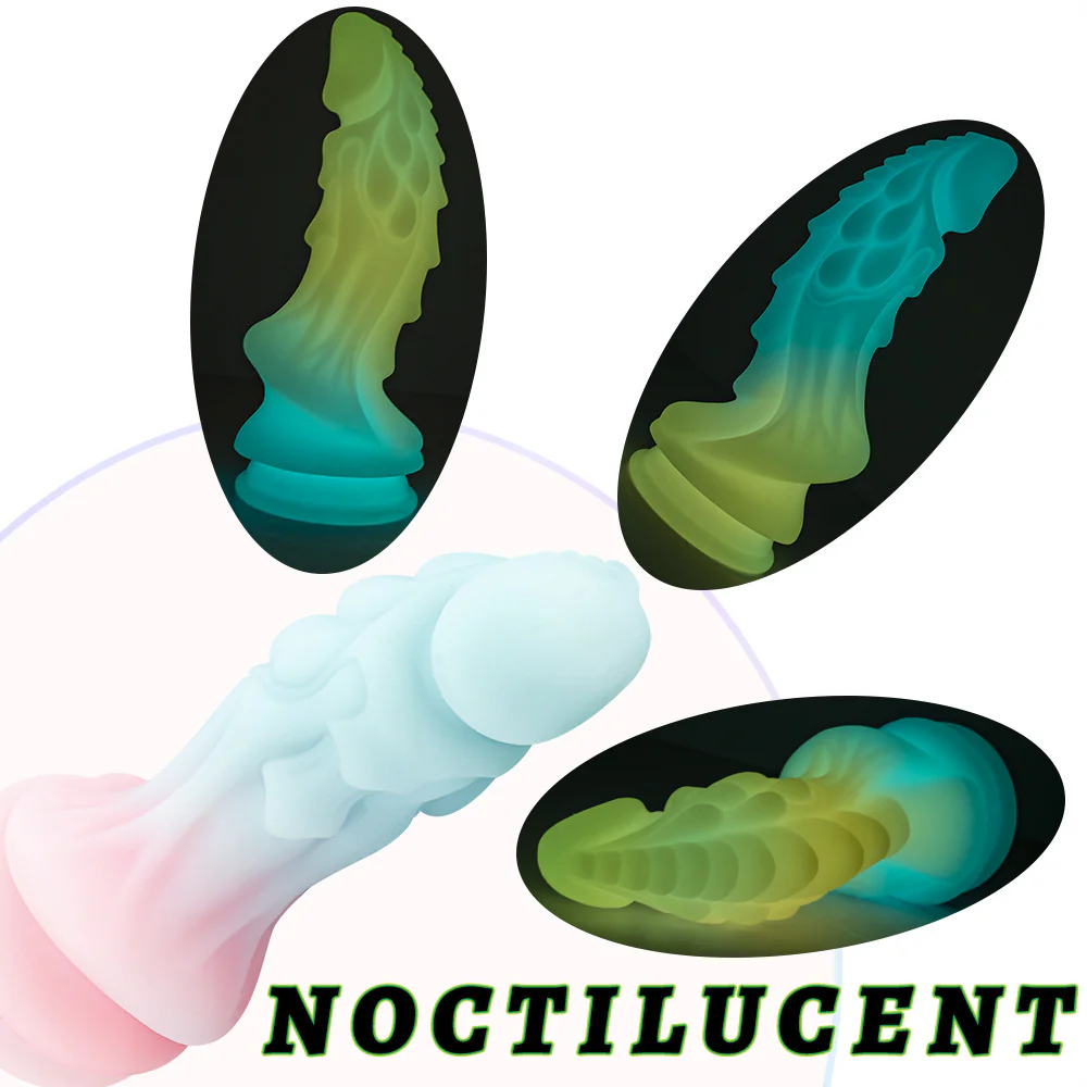 Free shipping丨Colorful Noctilucent Dildo with Strong Suction Cup, Adult Toy for Women - Image 6