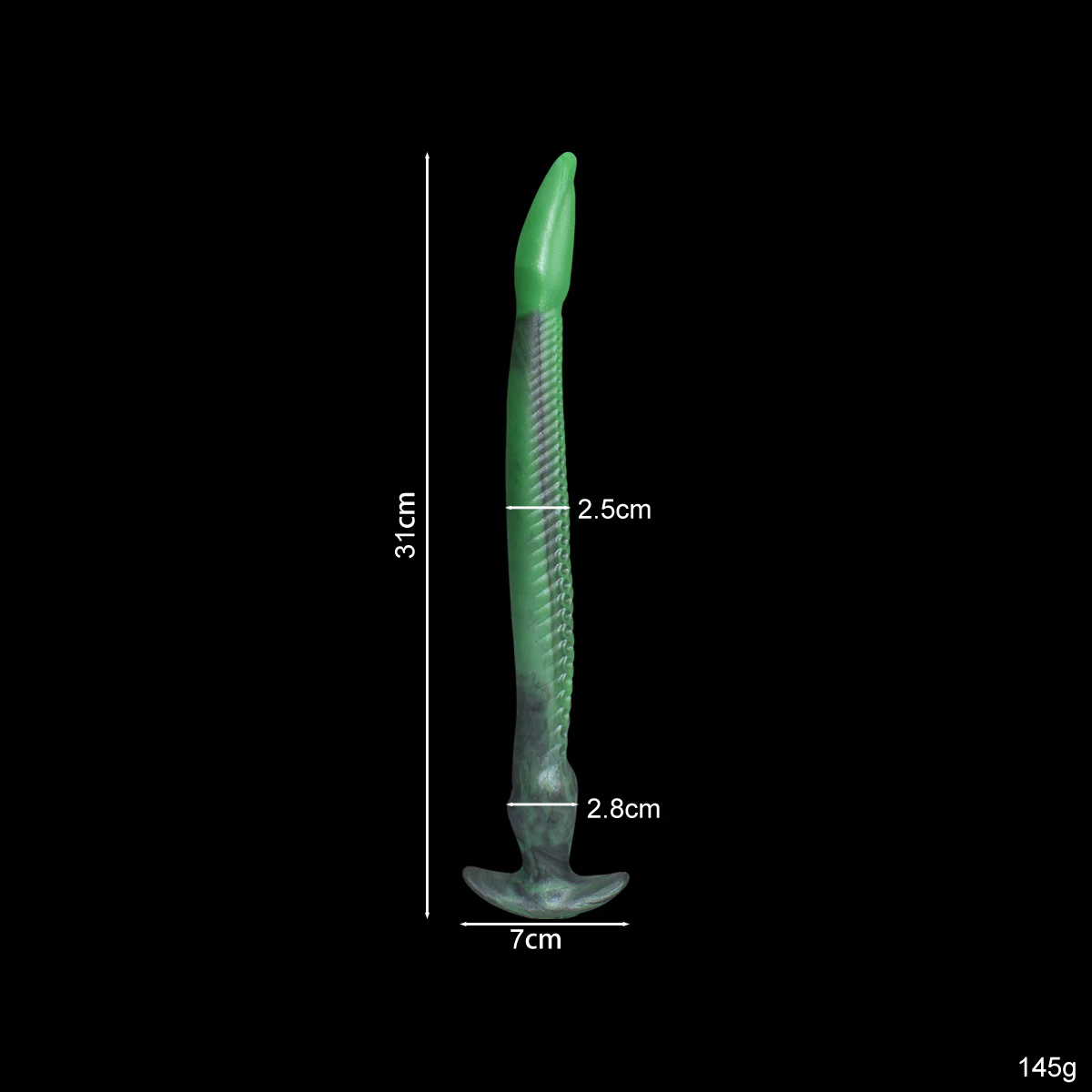 Dark green eel, suitable for both vaginal and anal use - Image 6