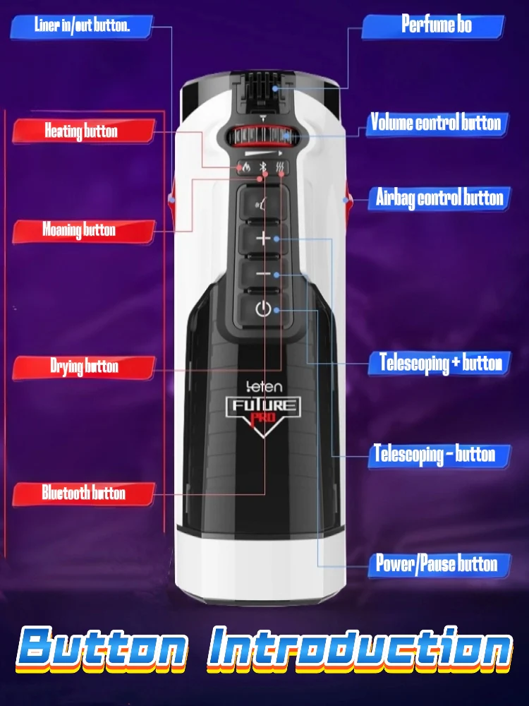 Free Shipping丨Electric Male Masturbator with Heating, Moaning, Drying & Bluetooth Functions - Image 2