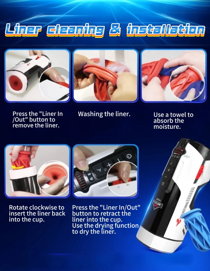 Free Shipping丨Electric Male Masturbator with Heating, Moaning, Drying & Bluetooth Functions - Image 3