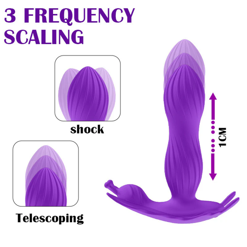 Retractable butterfly wearing wireless remote control invisible wearing female masturbation - Image 4