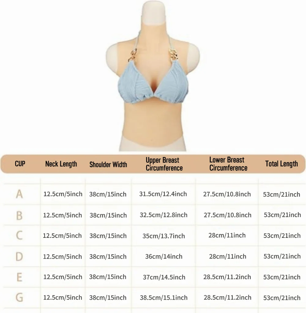 Free Shipping丨Breastplate, A-G Cup Breast Forms - Image 4