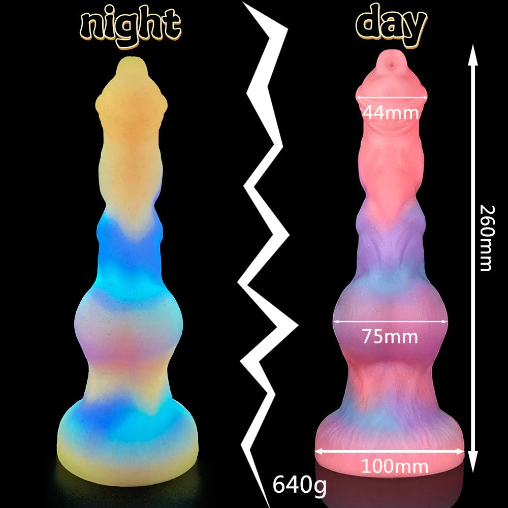 Free shipping丨Colorful Noctilucent Dildo with Strong Suction Cup, Adult Toy for Women - Image 6