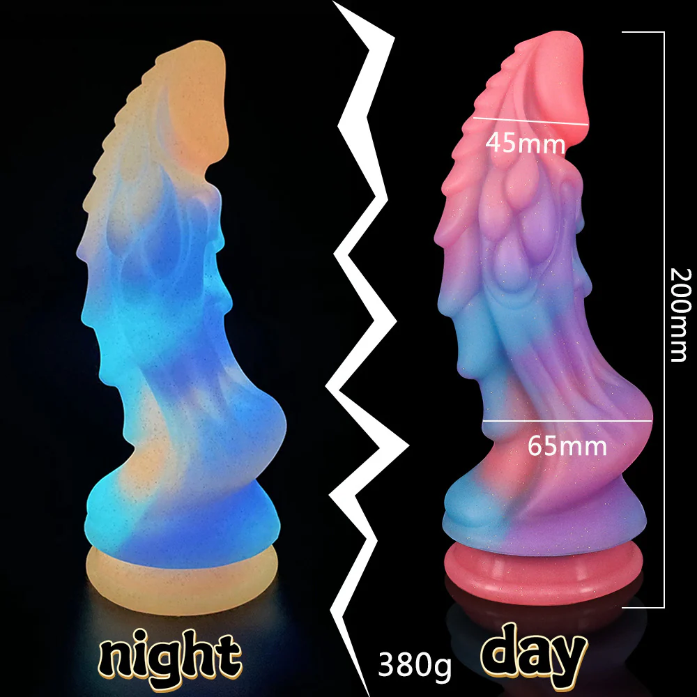 Free shipping丨Colorful Noctilucent Dildo with Strong Suction Cup, Adult Toy for Women - Image 7