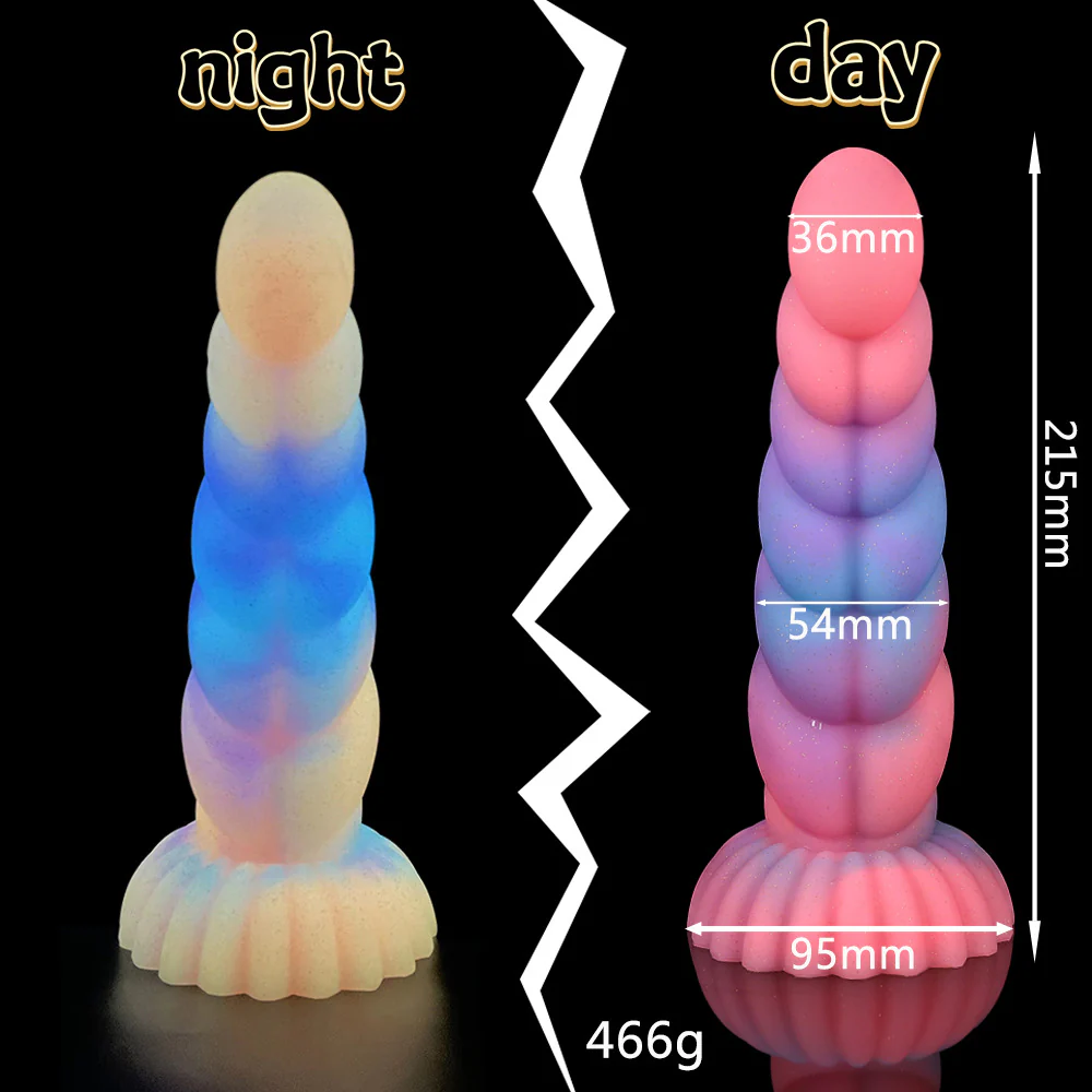 Free shipping丨Colorful Noctilucent Dildo with Strong Suction Cup, Adult Toy for Women - Image 8