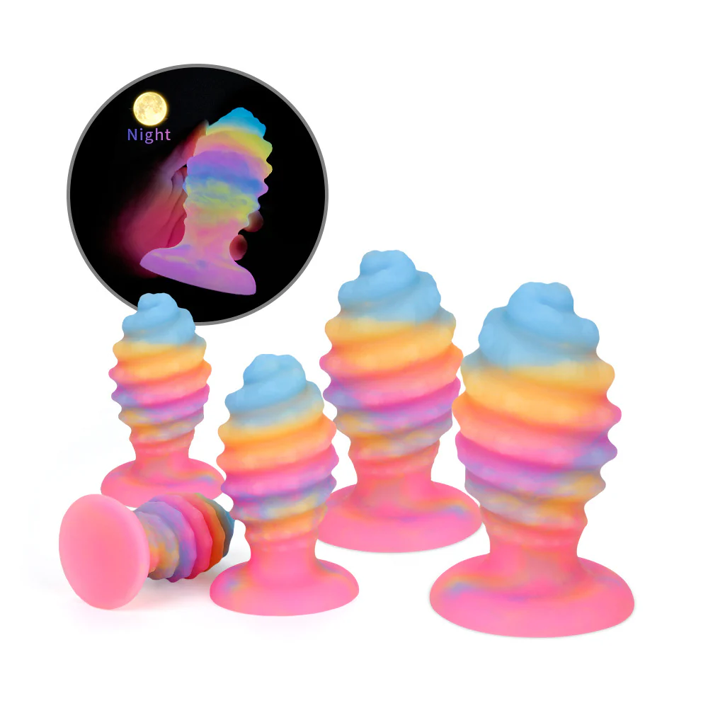 New color conch size luminous anal plug