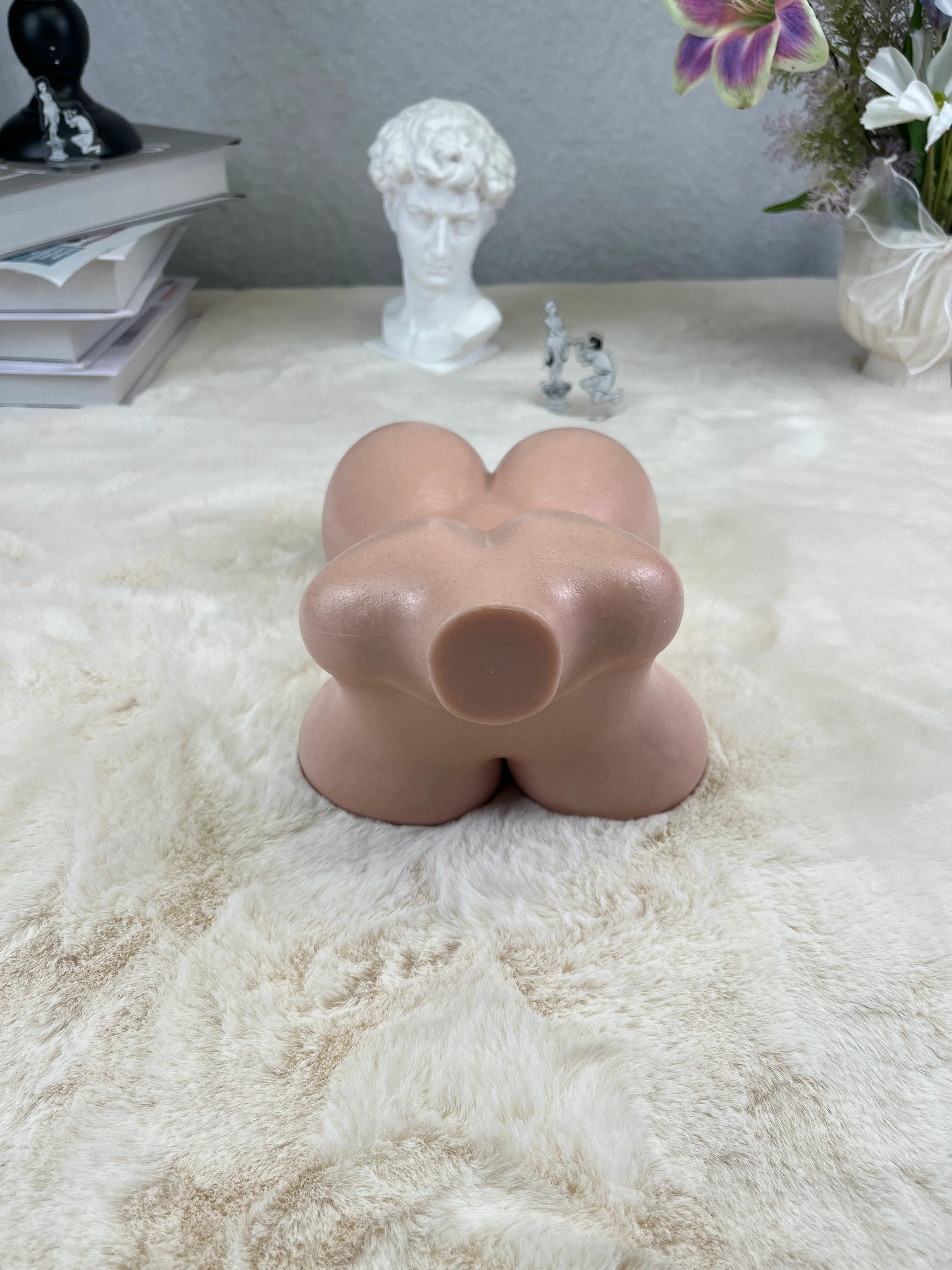 Free Shipping丨2.8kg/6.2lb Platinum Silicone 3-in-1 Mini Half Body Model with Dual Channels & Full Bust – Ultra-Realistic Skin Texture - Image 9
