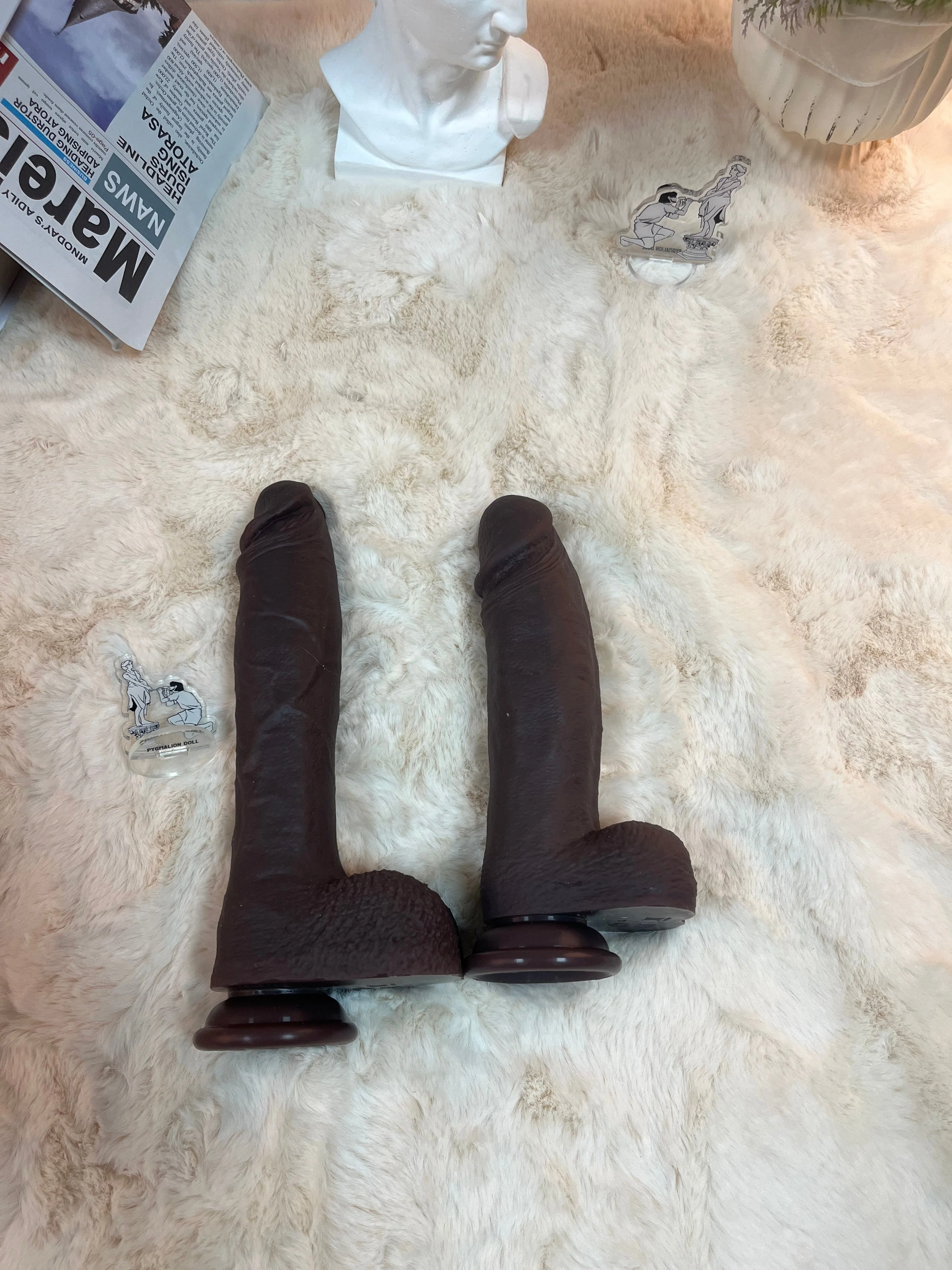 575g/1.27lb Premium Silicone Dildo with Heating, Vibration & Auto Thrusting - Image 5