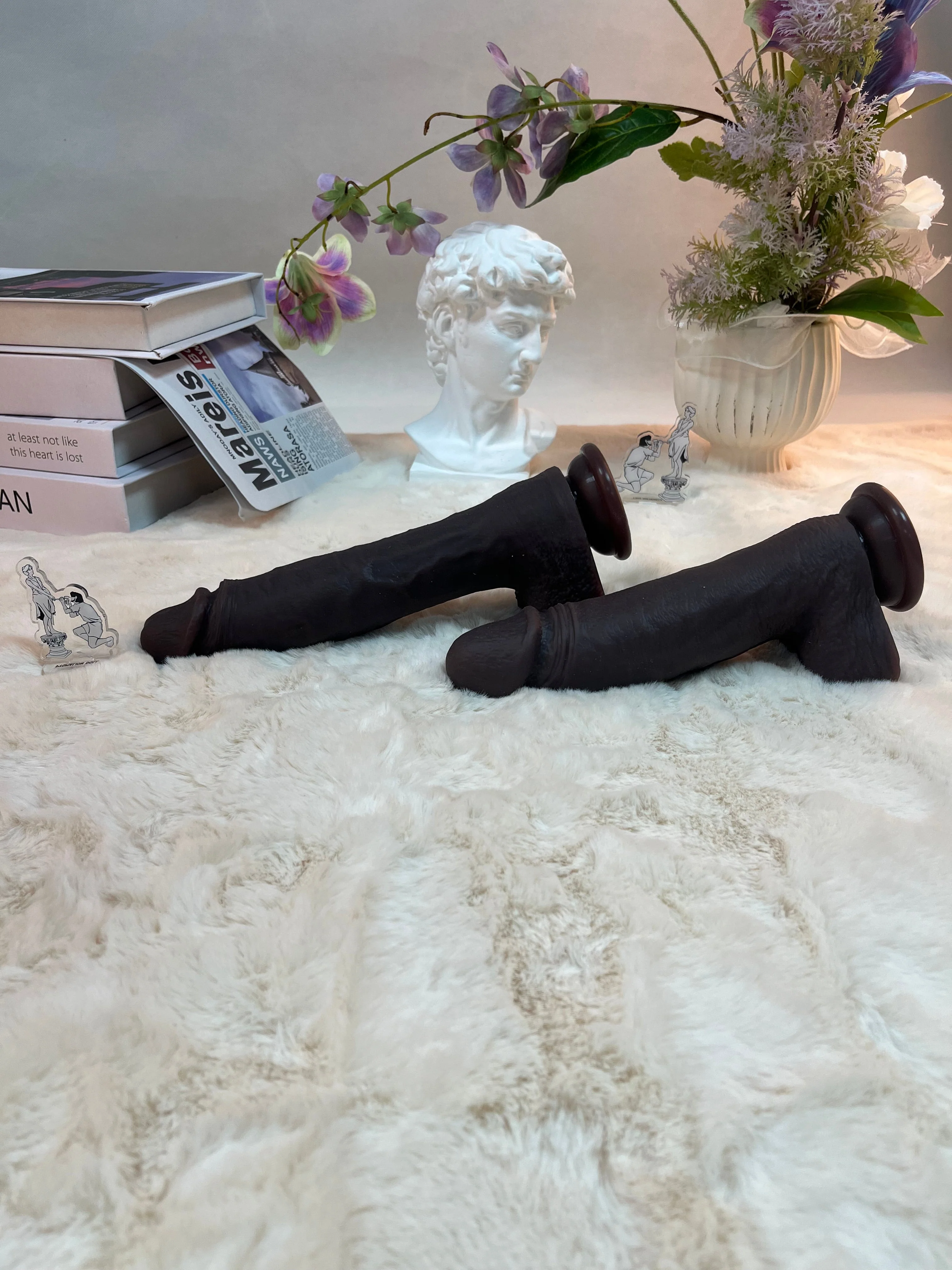 575g/1.27lb Premium Silicone Dildo with Heating, Vibration & Auto Thrusting - Image 6