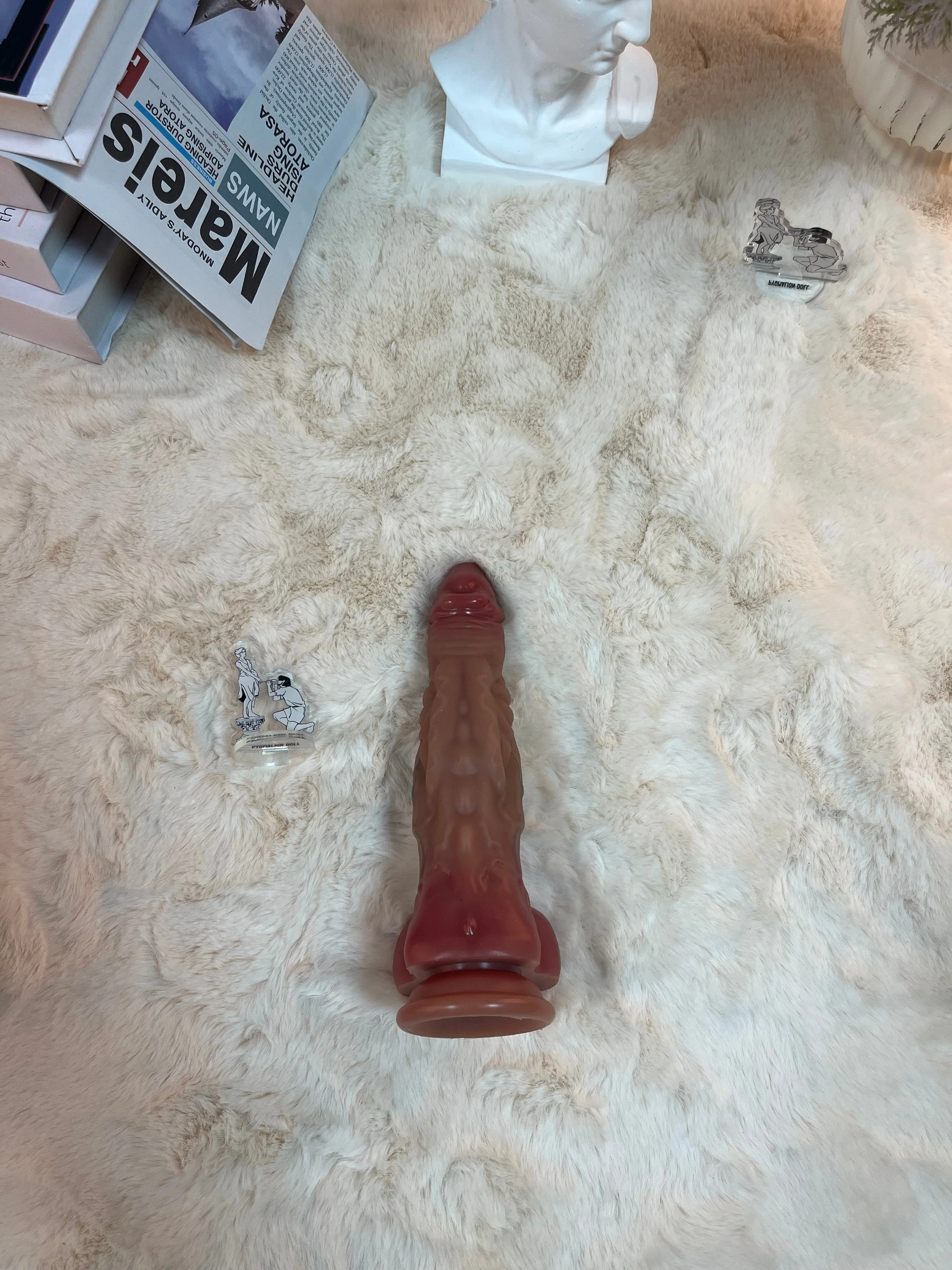 420g/0.9lb Premium Silicone Dildo with Heating, Vibration & Auto Thrusting - Image 6