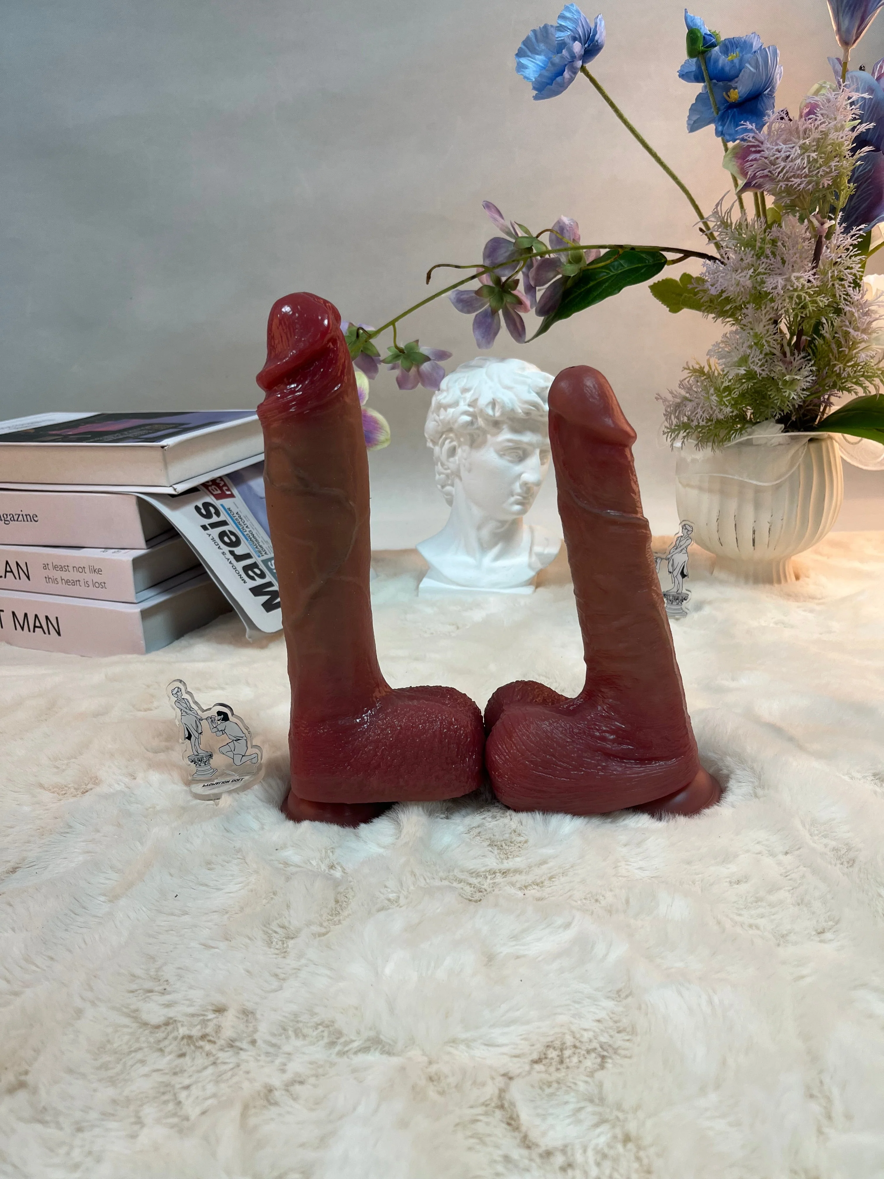 435g/0.95lb Premium Silicone Dildo with Heating, Vibration & Auto Thrusting - Image 4