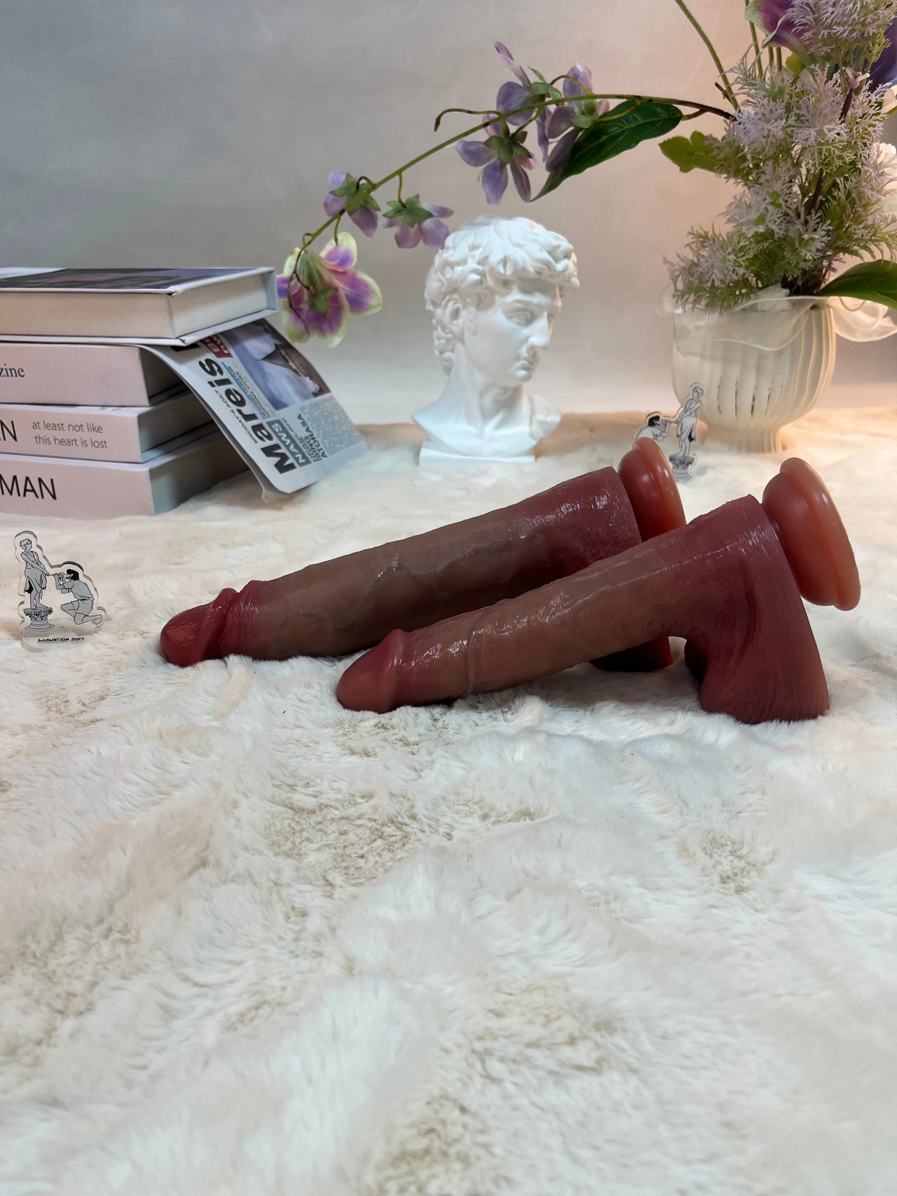 435g/0.95lb Premium Silicone Dildo with Heating, Vibration & Auto Thrusting - Image 7