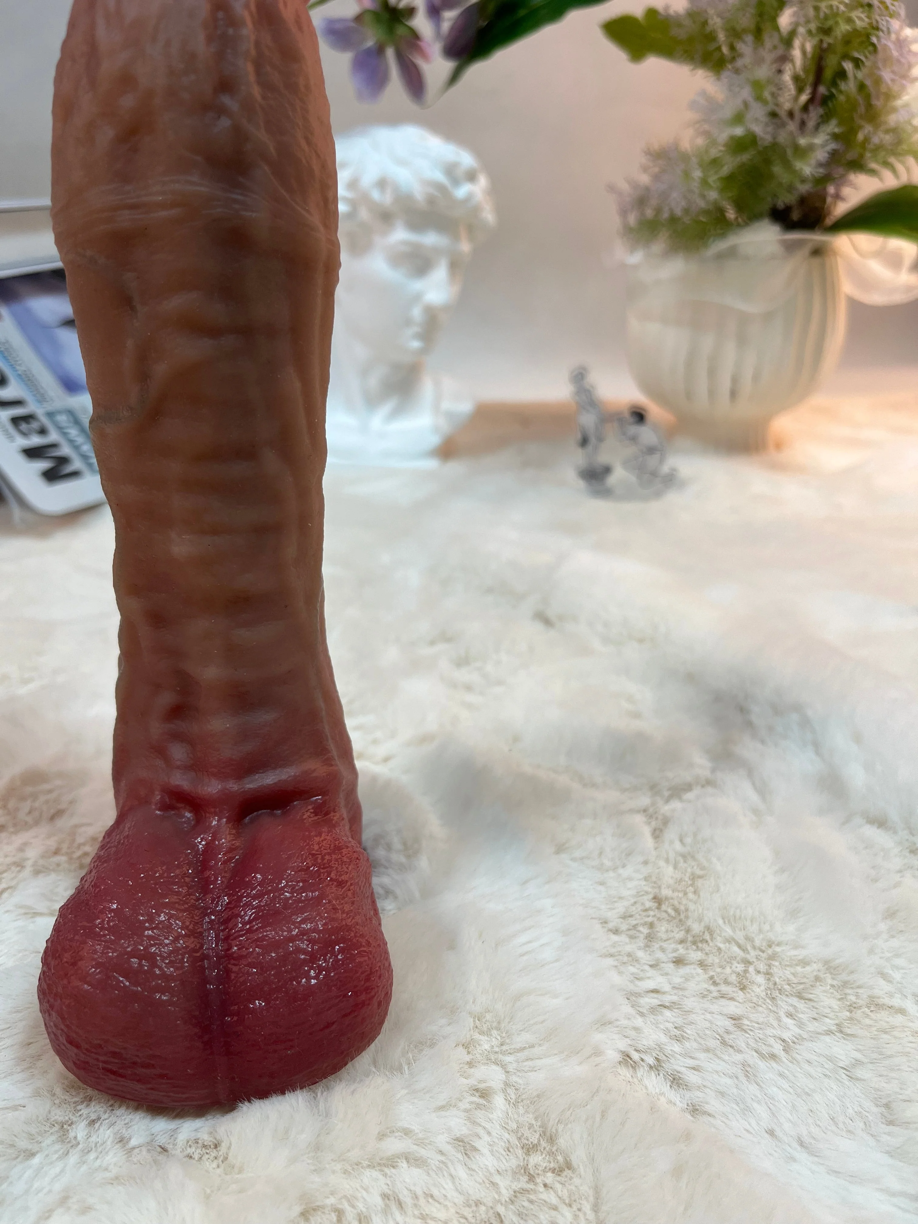 370g/0.8lb Premium Silicone Dildo with Heating, Vibration & Auto Thrusting - Image 6