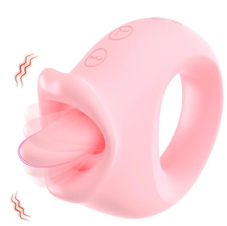 Female vibrating tongue licking masturbator electric tongue cunnilingus - Image 7